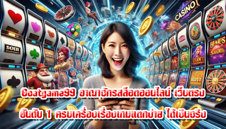 Goatgame99 อาณาจักรสล็อตออนไลน์ เว็บตรงอันดับ 1 ครบเครื่องเรื่องเกมแตกง่าย ได้เงินจริง